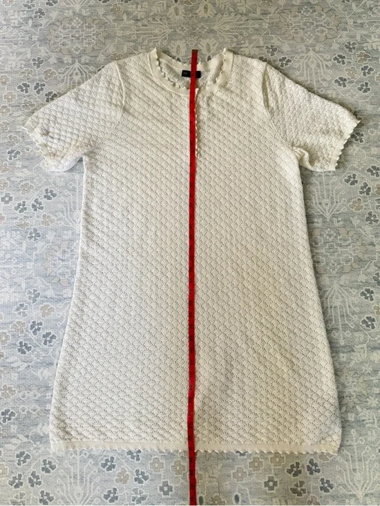 NWT Gap Knit Dress - Pointelle, Linen Blend, Tank Slip, Lined, L Tall - Picture 9 of 13